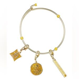 *NWT* Universal Studios Hogwarts Hufflepuff Gold Charm Bracelet